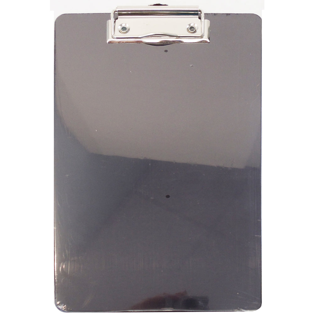 Barjan 00850966 8.5" X 6.5" Plastic Clipboard - Flat Clip and Peg Hanging Image 1