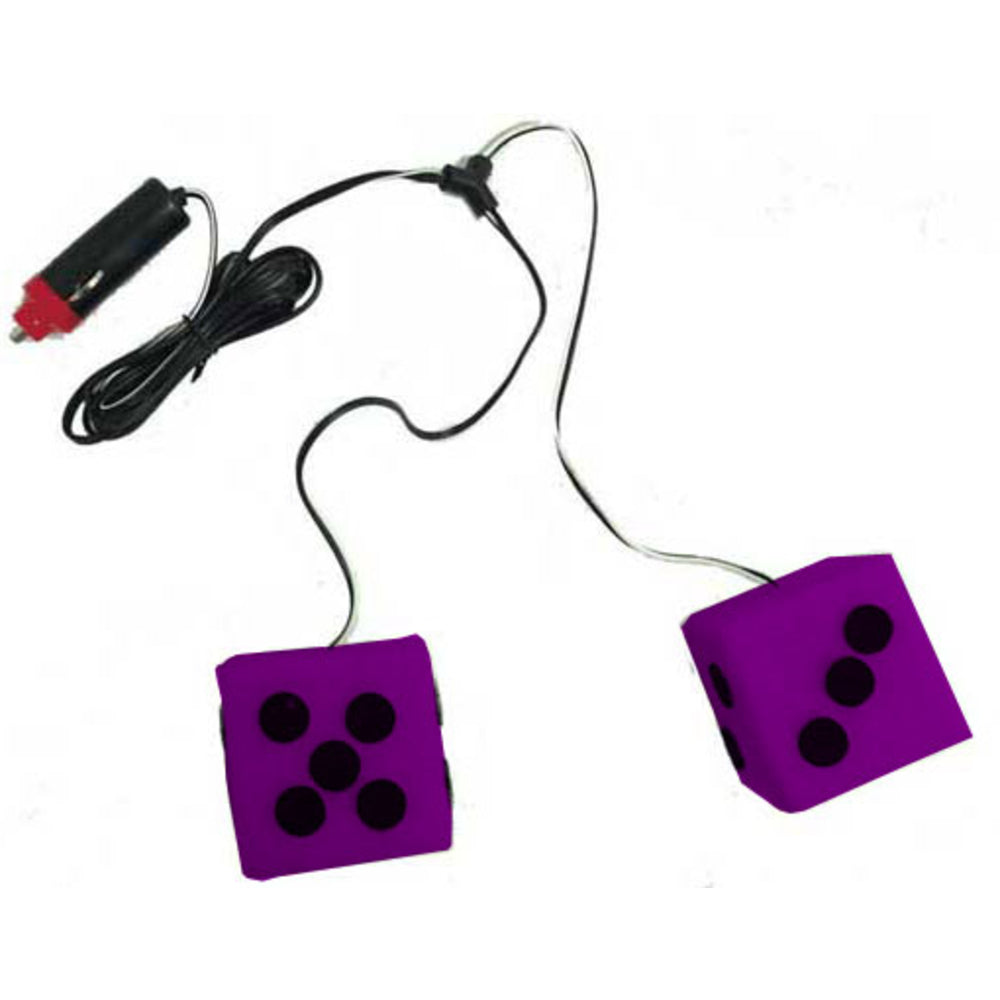 Barjan 024740 Liteglow Purple 12V Light Dice Image 1