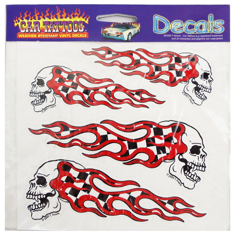 Barjan 04516401 Car Tattoos Racing Skulls Vinyl Decals Image 1