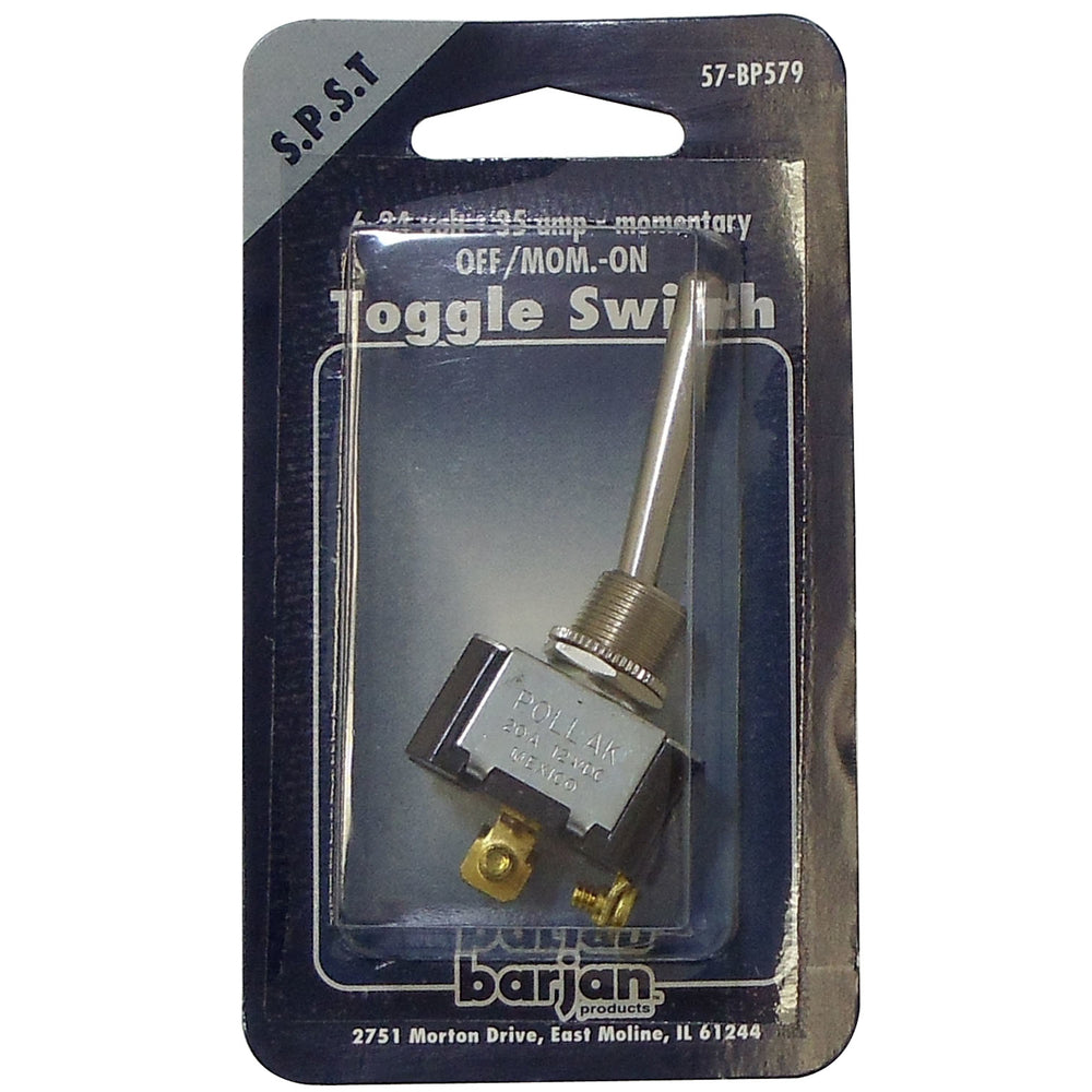 Barjan 057BP579 12V Pollak 20A Momentary Toggle Switch Image 1