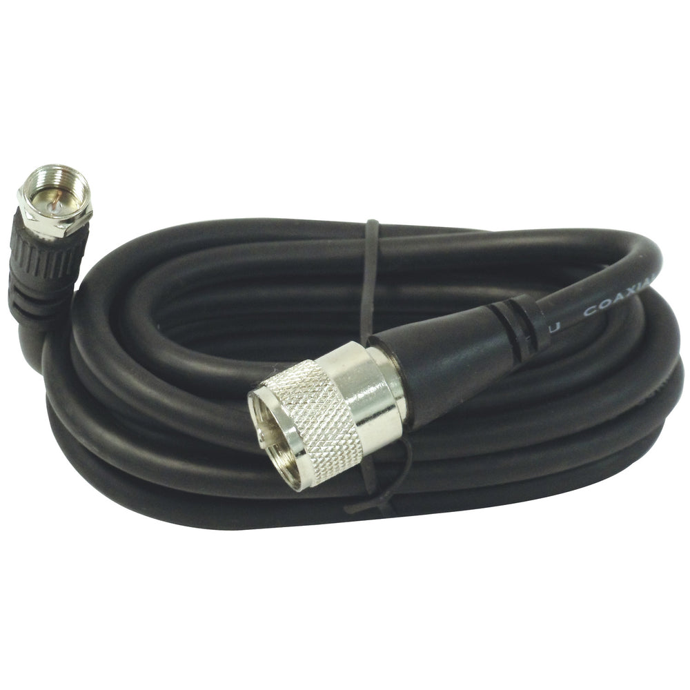 Barjan 30059 9ft RG59U Coax Cable PL259 F-Type Connectors TV Vision Plus Image 1