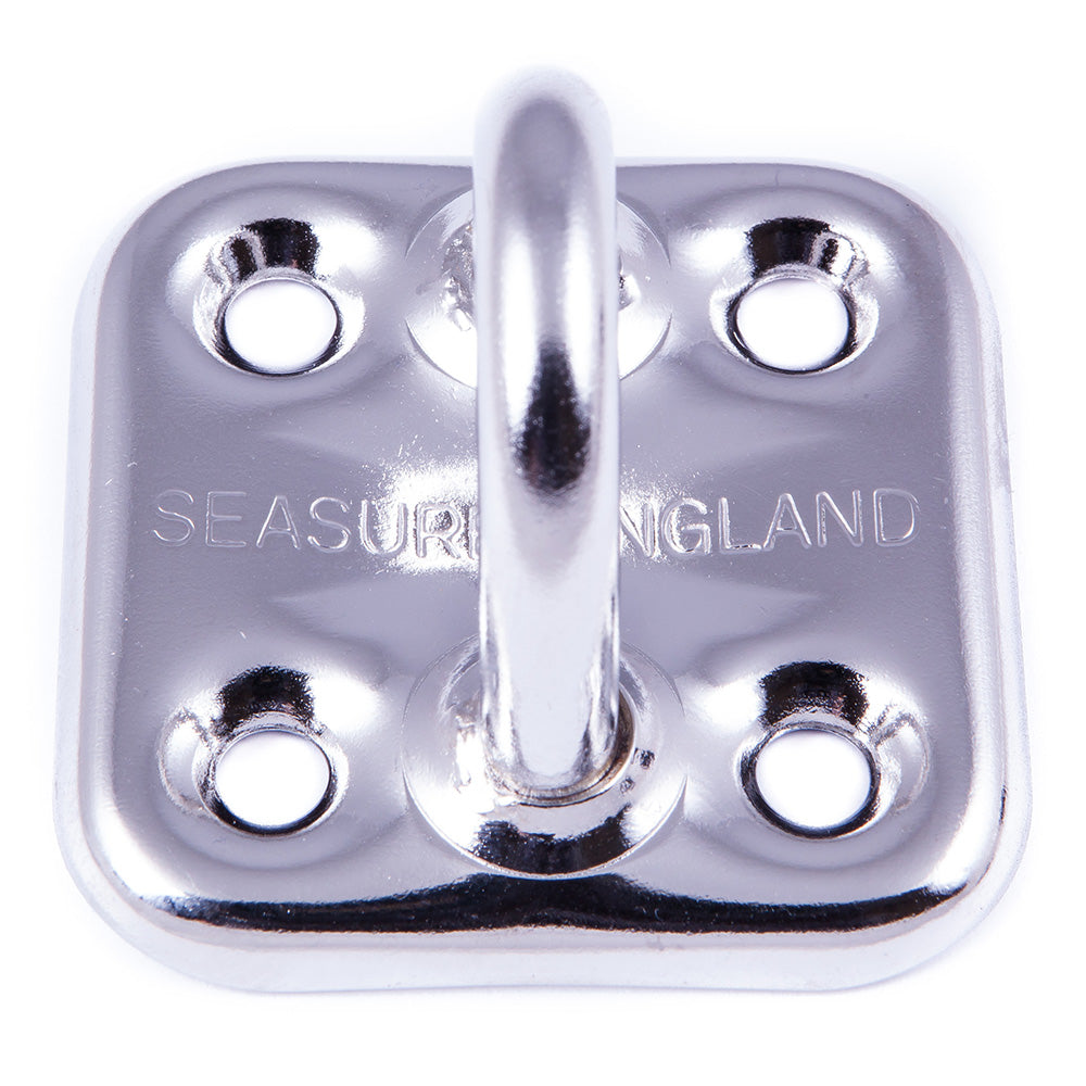 Seasure 16.17Crd Pad Eye Plate 46mm x 46mm - 316 Stainless Steel Image 1
