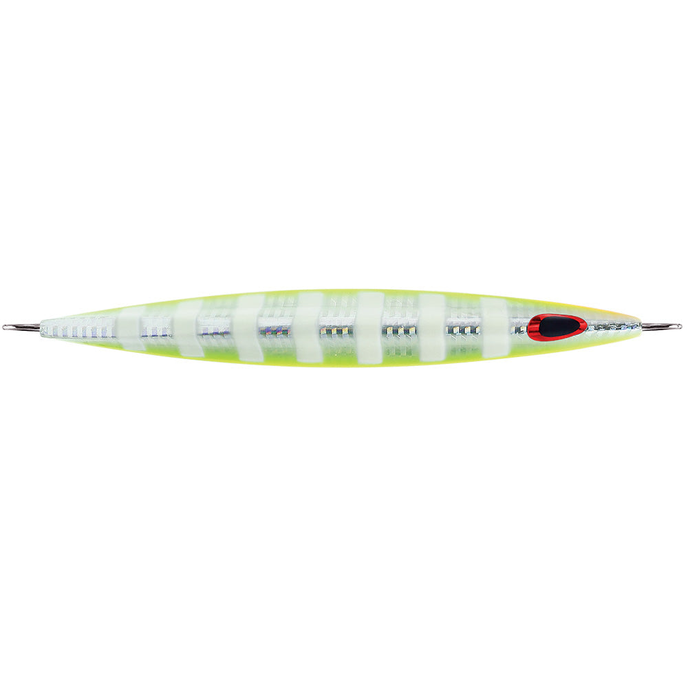 Williamson Ksj120Uvcgz Kensaki 120 Jig 5.25" 4.25Oz UV Chartreuse Glow Zebra Image 1