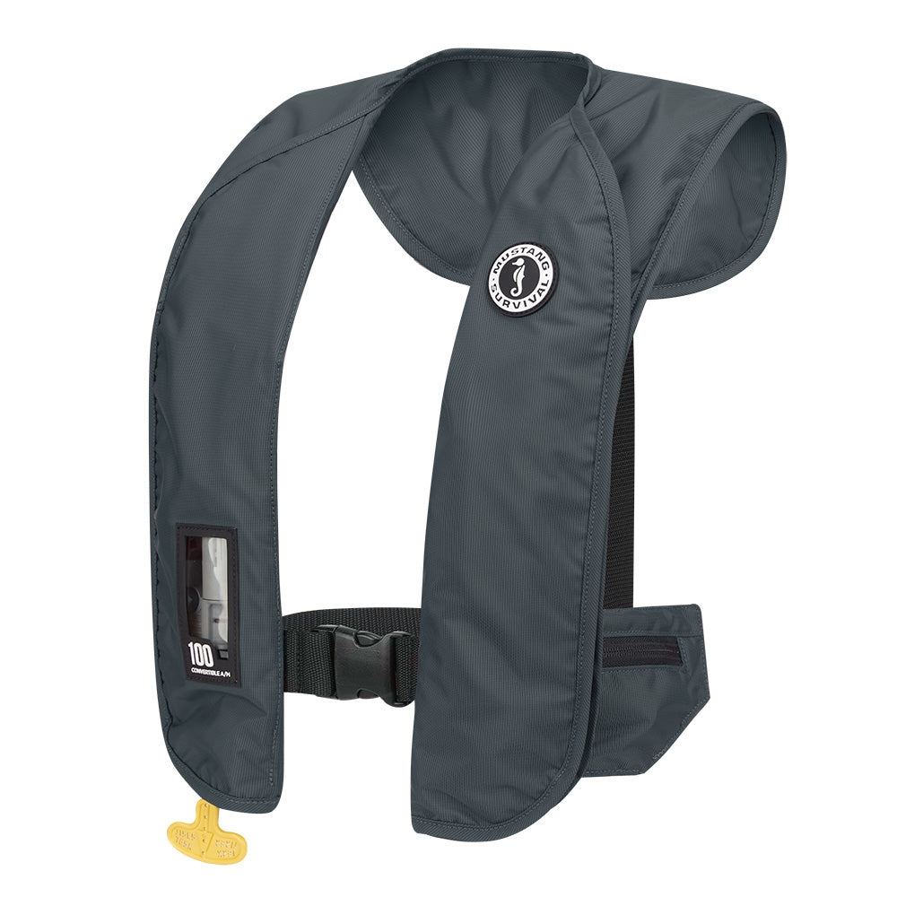 Mustang MD2030-191-0-202 MIT 100 Convertible Inflatable PFD - Admiral Grey