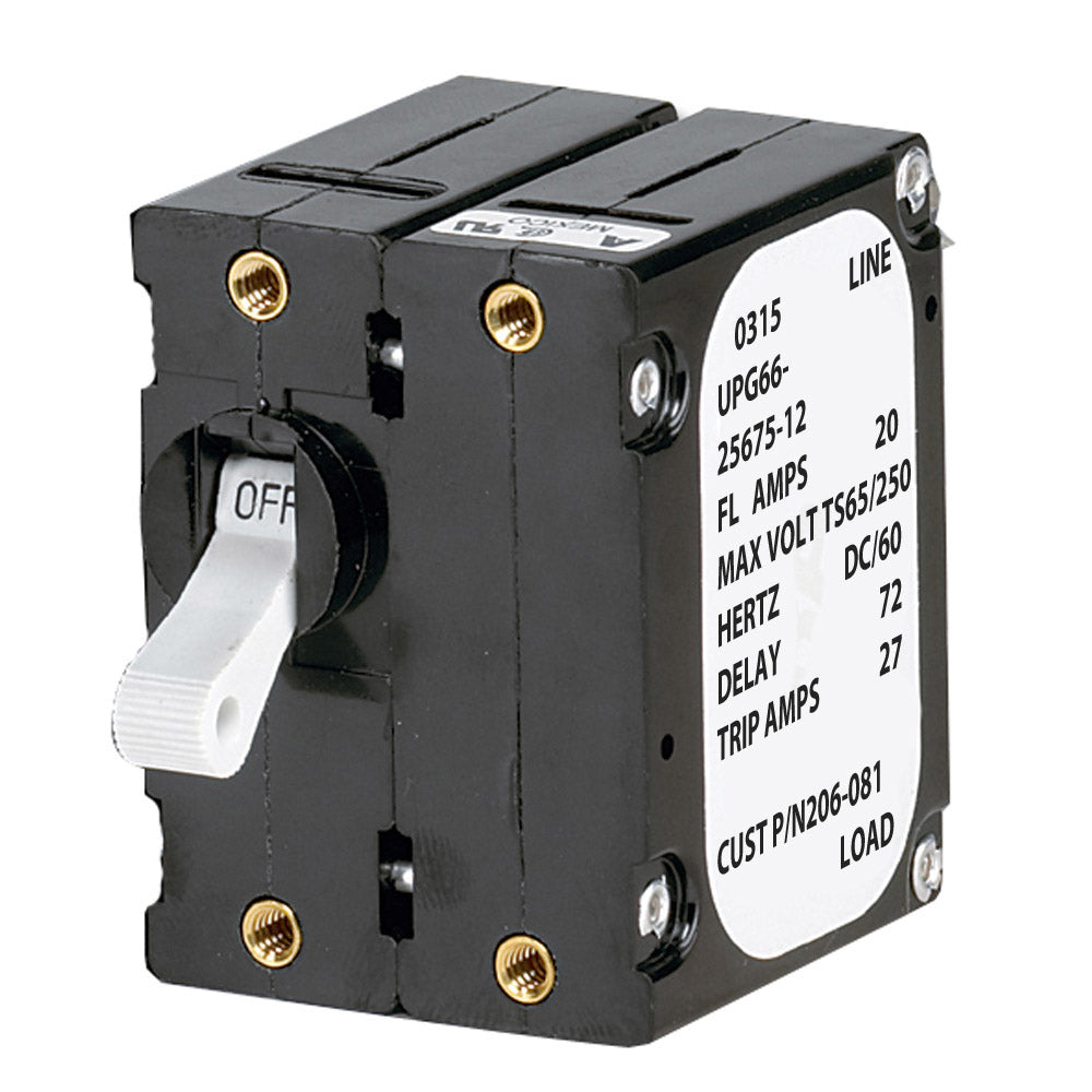 Paneltronics 206-078S 'A' Frame Magnetic Circuit Breaker 5 Amps Double Pole Image 1