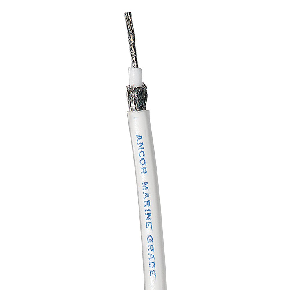 Ancor 151510 Rg 8X White Tinned Coaxial Cable 100' Image 1