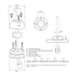 Scanstrut Ds16-P Mini Deck Seal Connector .63" Cable .35""