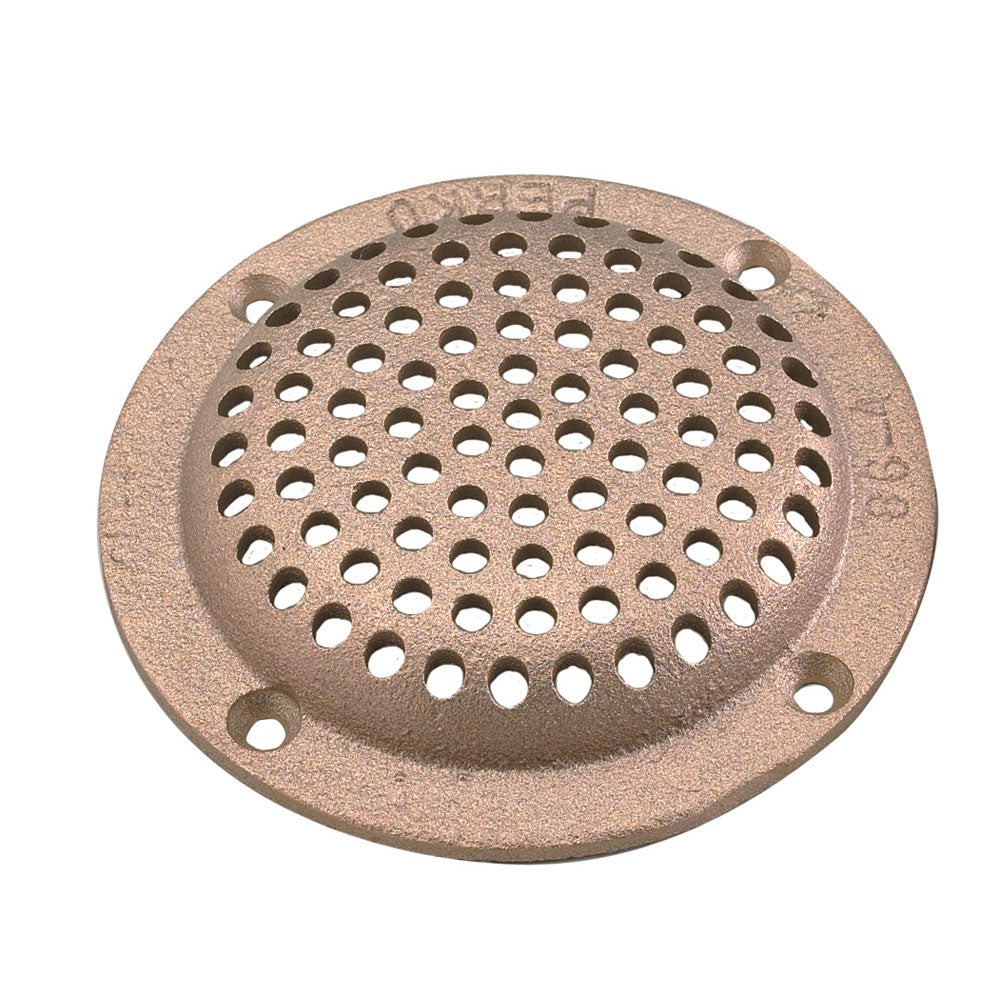 Perko 0086Dp3Plb 3-1/2" Round Bronze Strainer Made In The Usa Image 1