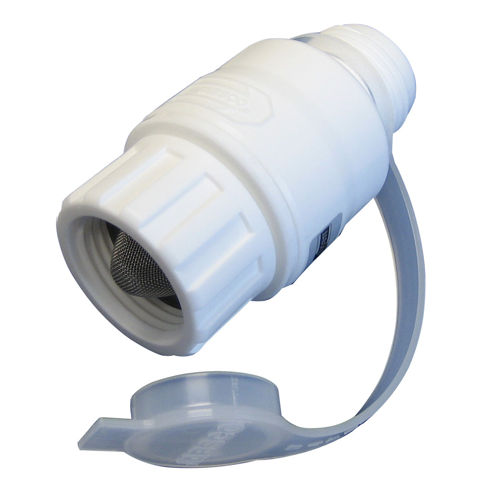 Jabsco 44411-0045 In-Line Water Pressure Regulator 45Psi White Image 1