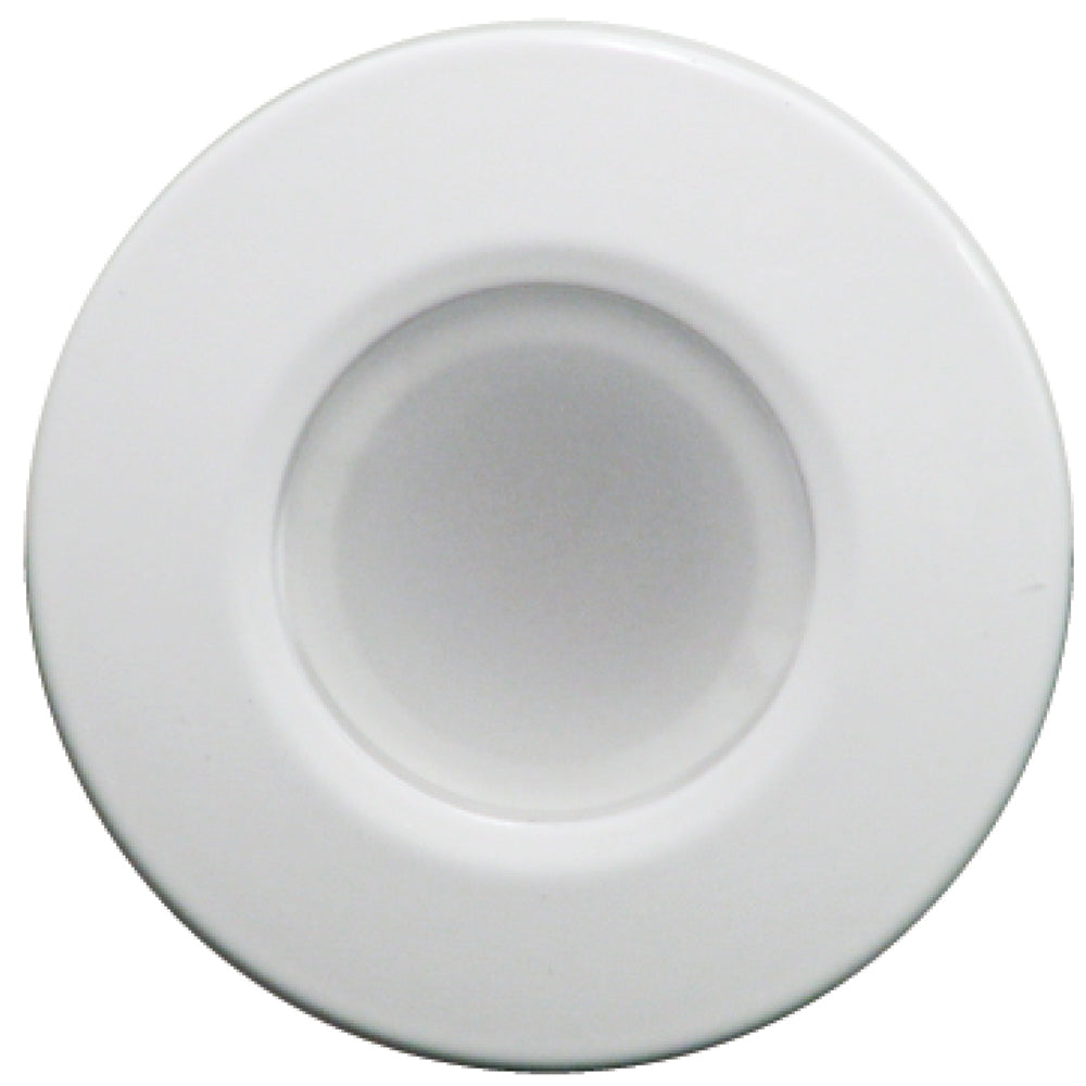 Lumitec 112521 Orbit Flush Mount Down Light - White Finish - Blue/White Dimming Image 1