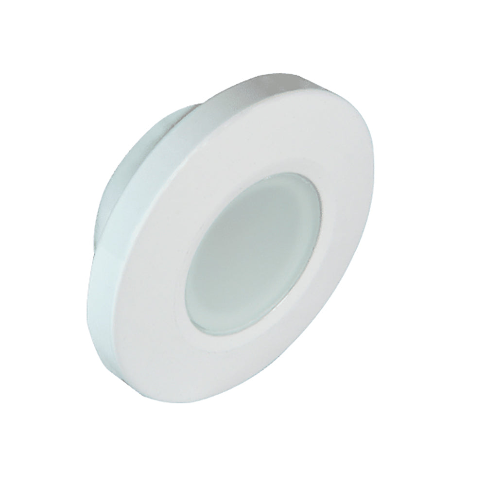 Lumitec 112521 Orbit Flush Mount Down Light - White Finish - Blue/White Dimming