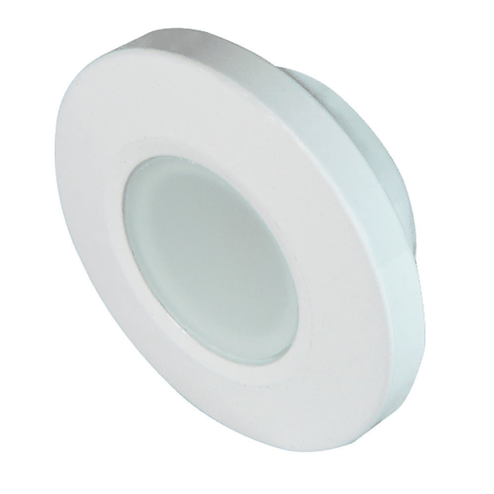 Lumitec 112521 Orbit Flush Mount Down Light - White Finish - Blue/White Dimming