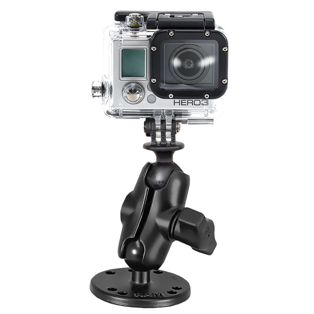 Ram Mounts RAM-B-138-A-GOP1U GoPro Hero Mount Short Arm Flat Surface