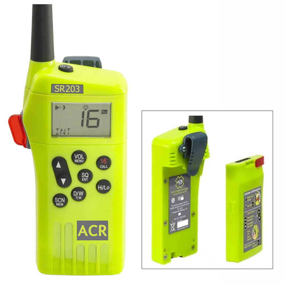 Acr Electronics 2827 SR203 GMDSS Survival Radio with Replaceable Lithium Battery Image 1