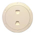 Beckson Marine Dp60-N 6" Smooth Center Screw-Out Deck Plate Beige Image 1