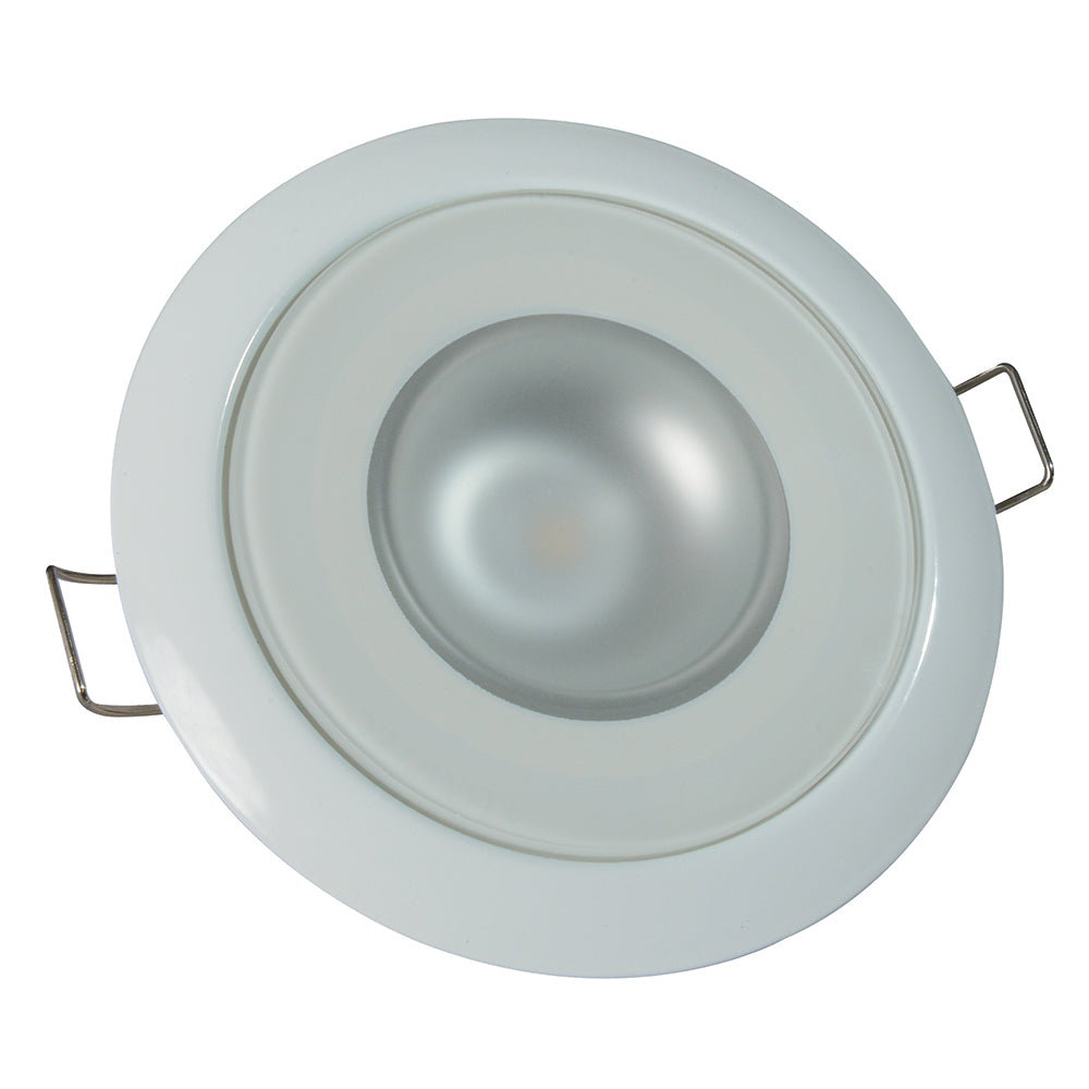 Lumitec 113121 Mirage Flush Mount Down Light Glass/White 2-Color Image 1