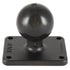 Ram Mounts RAM-202U-225 2" X 2.5" Rectangle Base 1.5" Ball Mount Image 1