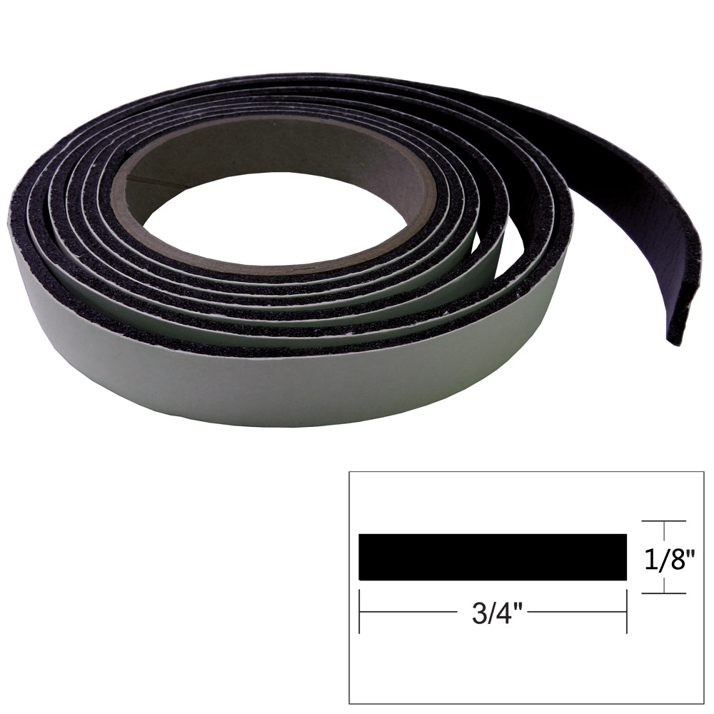 Taco Marine V30-0744B8-2 Hatch Tape 8'L X 1/8 "H _"W Black Image 1