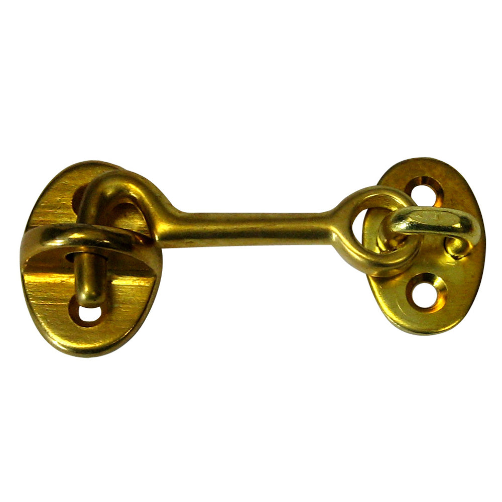 Whitecap S-1401Bc Cabin Door Hook Polished Brass 2"" Image 1