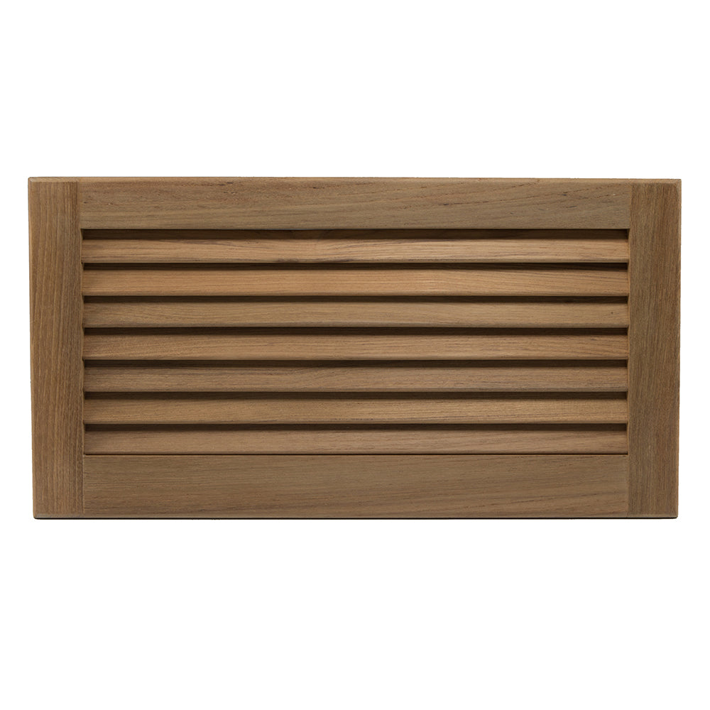 Whitecap 60716 Teak Louvered Insert 9-3/8" X 18" 3/4"" Image 1