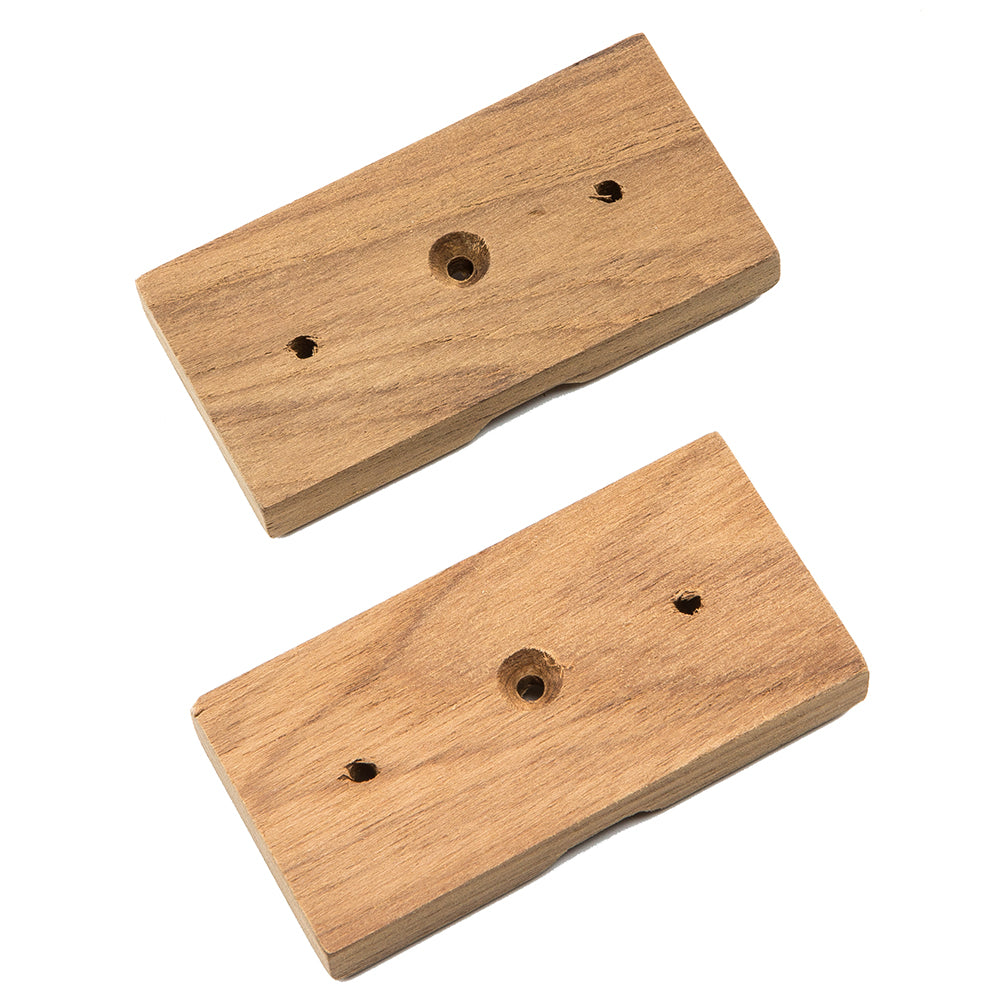 Whitecap 60609 Teak Rod Storage Rack Mounting Brackets Pair Image 1