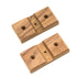 Whitecap 60609 Teak Rod Storage Rack Mounting Brackets Pair