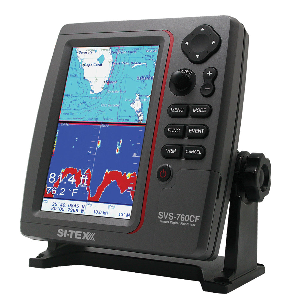 Si-Tex SVS-760CF Chartplotter/Sounder Navionics+ 600W Dual Frequency Image 1