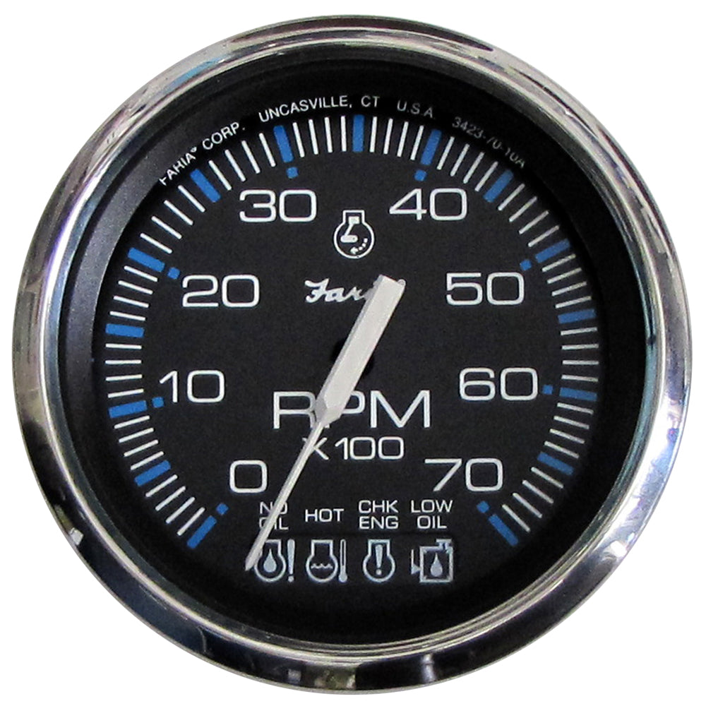 Faria Beede Instruments 33750 Chesapeake Black Ss 4" Tachometer Systemcheck Image 1