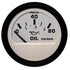 Faria Beede Instruments 12902 Euro White 2" Oil Pressure Gauge 80Psi Image 1