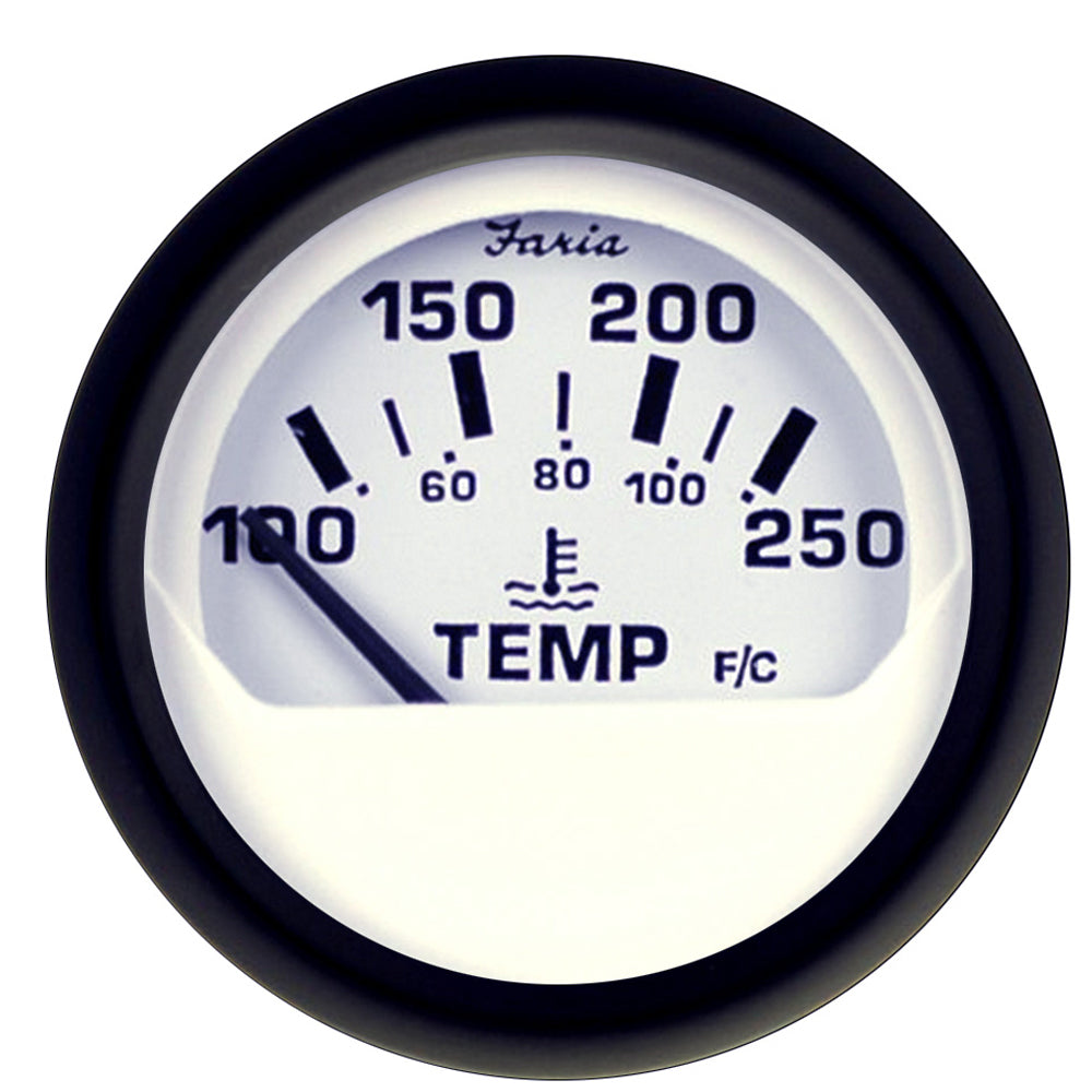 Faria Beede 12904 Euro White Water Temp Gauge 100-250°F Image 1