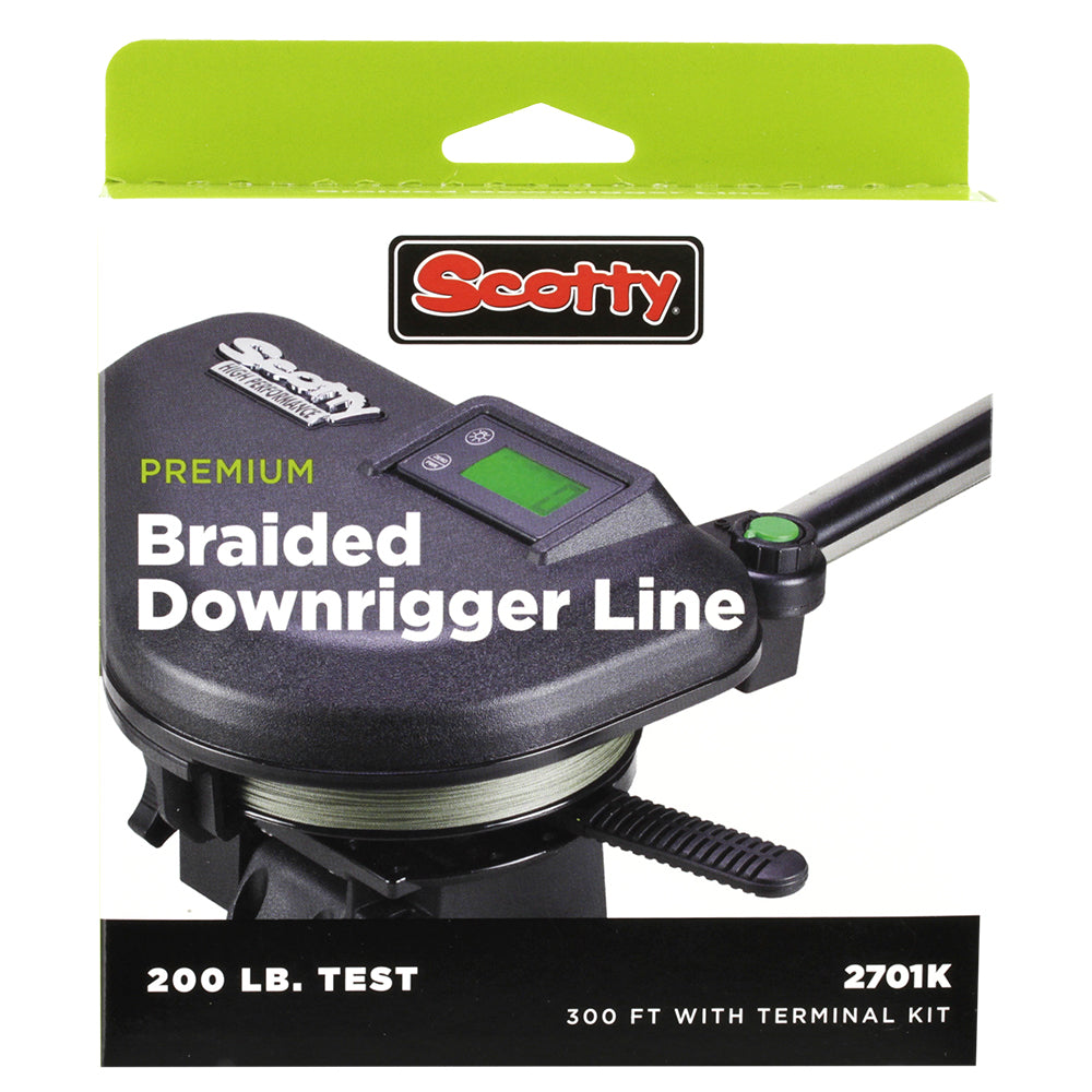 Scotty 2701K Power Braid Downrigger Line 200lb Test 300ft Spool Image 1