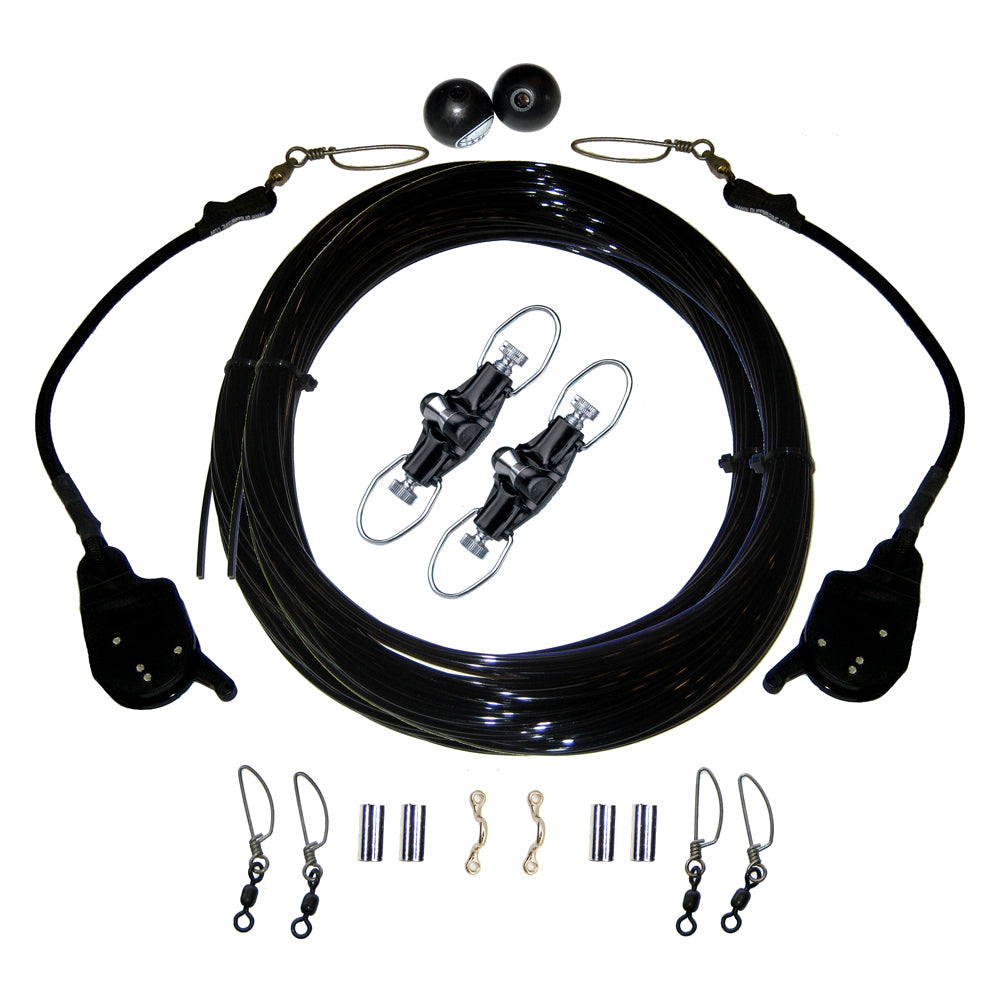 Rupp Marine Ca-0172-Mo Single Rigging Kit Lok-Ups And Nok-Outs 160' Black Mono Image 1