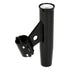 Lee'S Tackle Ra5004Bk Clamp-On Rod Holder Black Aluminum Vertical Mount Fits Image 1