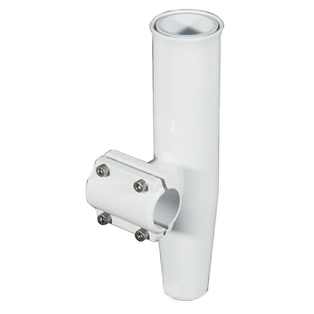 Lee'S Tackle Ra5202Wh Clamp-On Rod Holder White Aluminum Horizontal Mount Fits Image 1