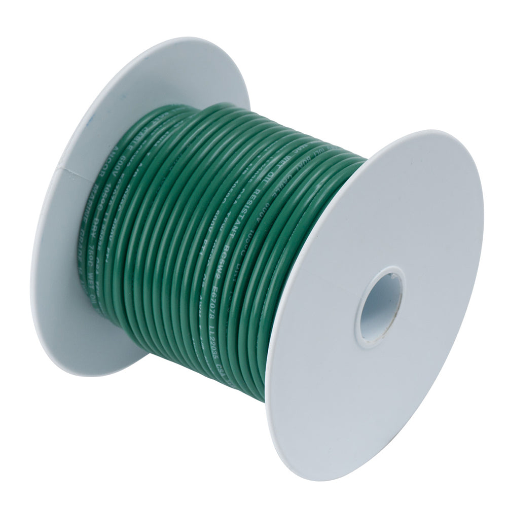 Green Tinned Copper Wire 8 AWG 250'' by Ancor  Image 1