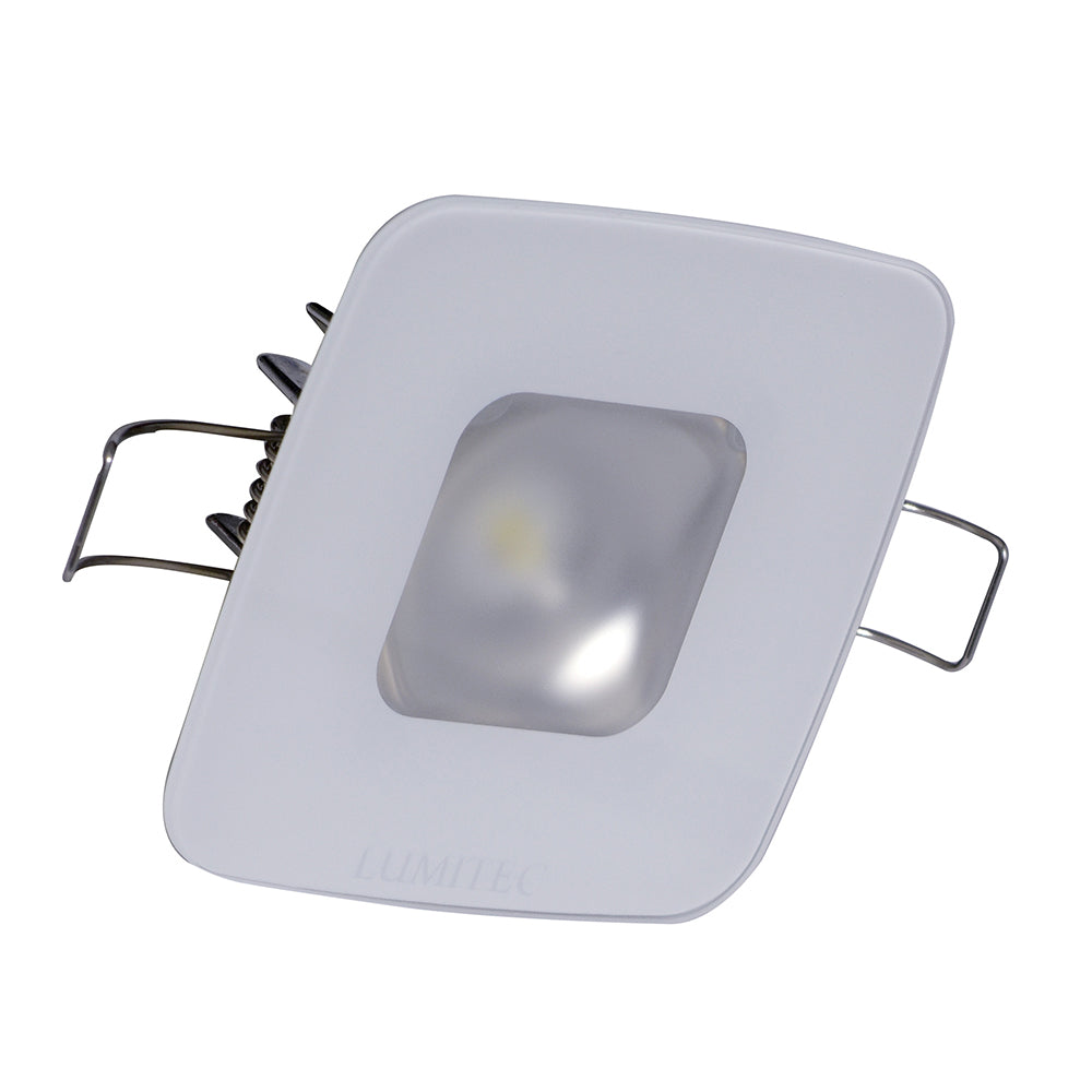 Lumitec 116197 Square Mirage Down Light RGBW Dimming Glass Housing Image 1