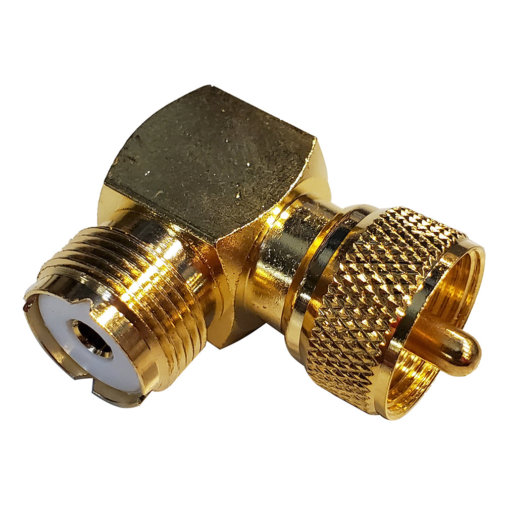 Shakespeare Ra-259-239-G Right Angle Connector Pl-259 To So-239 Adapter Image 1