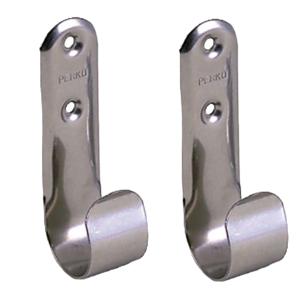 Perko 0492Dp0Sts Stainless Steel Boat Hook Holders Pair Image 1