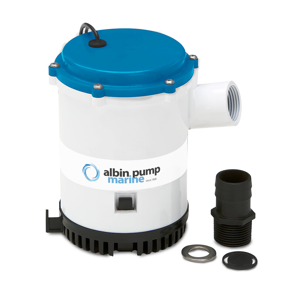 Albin Pump Marine 01-03-014 Bilge Heavy Duty 2250 Gph 24V Image 1