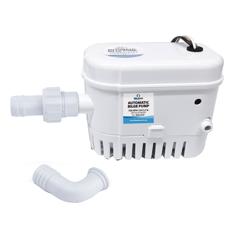 Albin Pump Marine 01-04-016 Automatic Bilge 750 Gph 12V Image 1