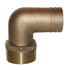 Groco Pthc-1000 1" Npt X Id Bronze 90 Degree Pipe To Hose Fitting Standard Flow Image 1