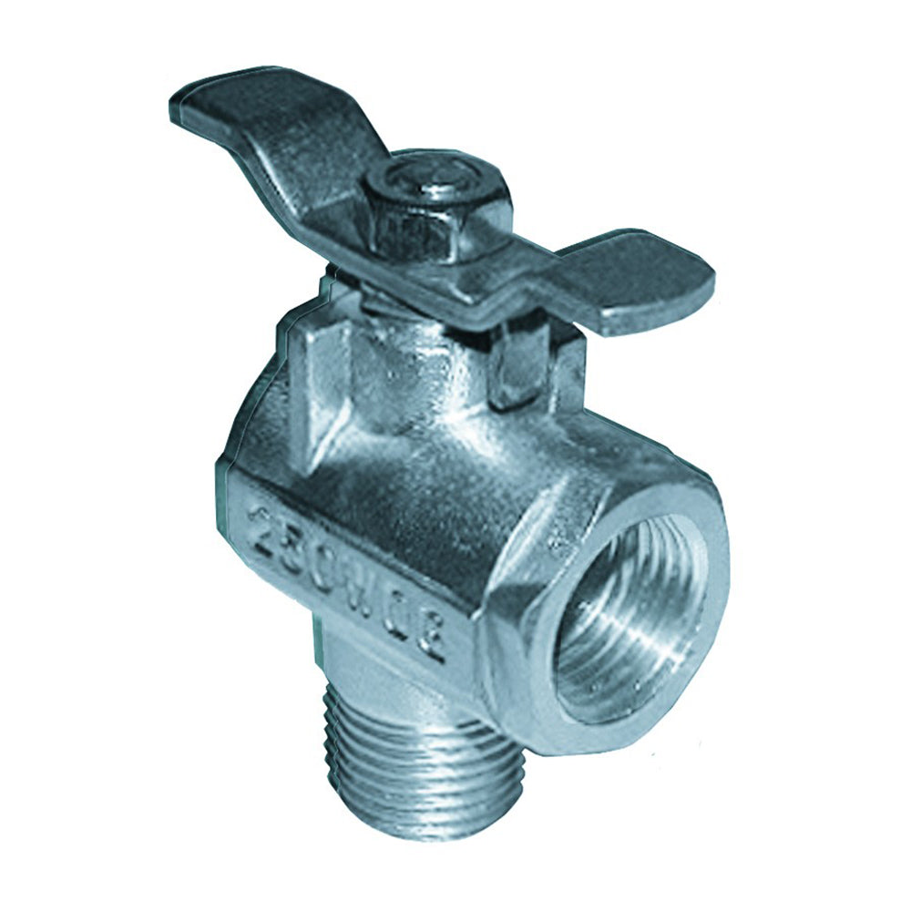 Groco Fv-590-S 1/2" Npt 90° Stainless Steel Fuel Valve Image 1