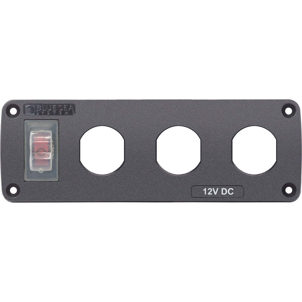 Blue Sea Systems 4367 Water Resistant Usb Accessory Panel 15A Circuit Breaker Image 1