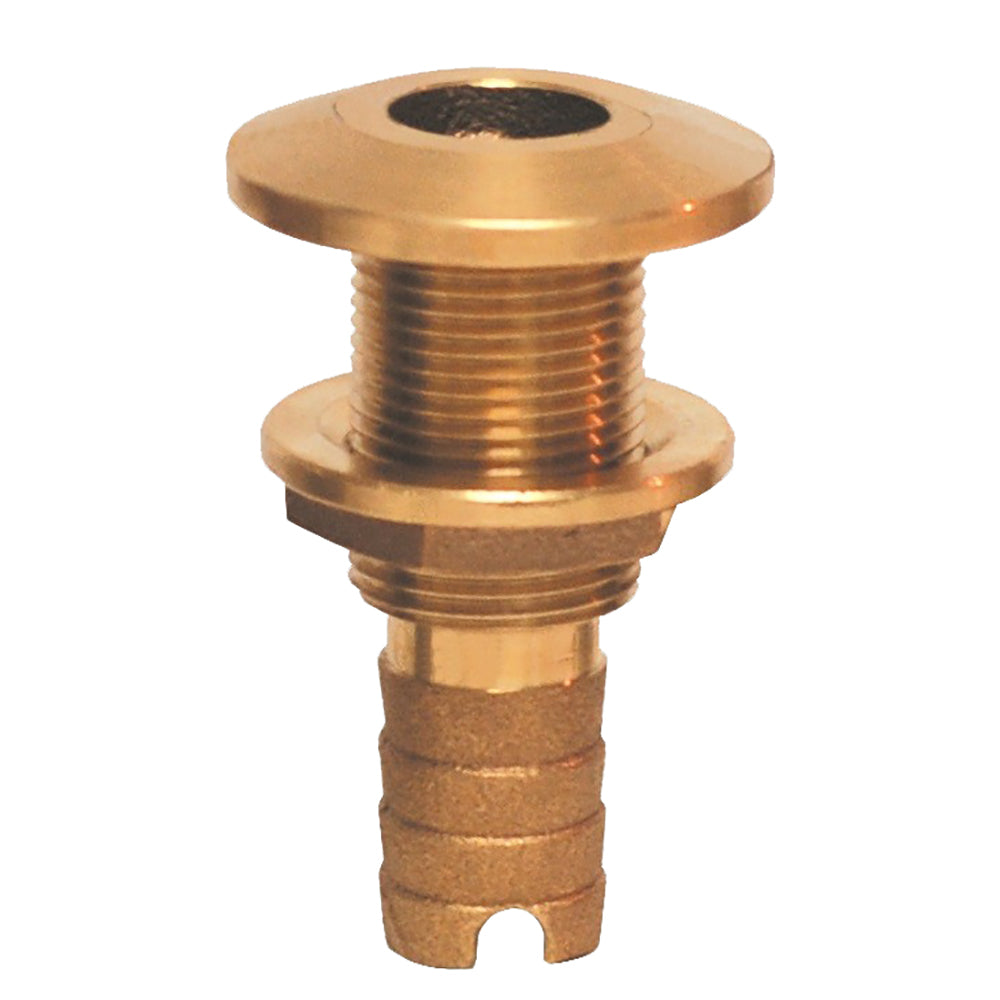 Groco Hth-1000 Bronze Hose Barb Thru-Hull Fitting 1"" Image 1