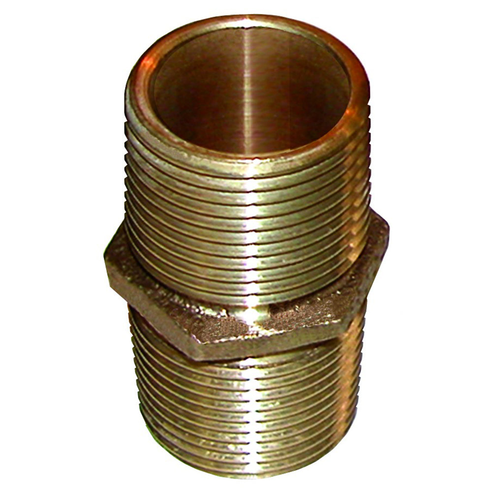 Groco Pn-3000 Bronze Pipe Nipple 3" Npt Image 1