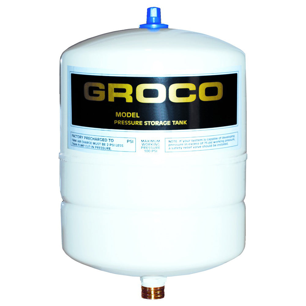 Groco Pst-1 Pressure Storage Tank 0.5 Gallon Drawdown Image 1