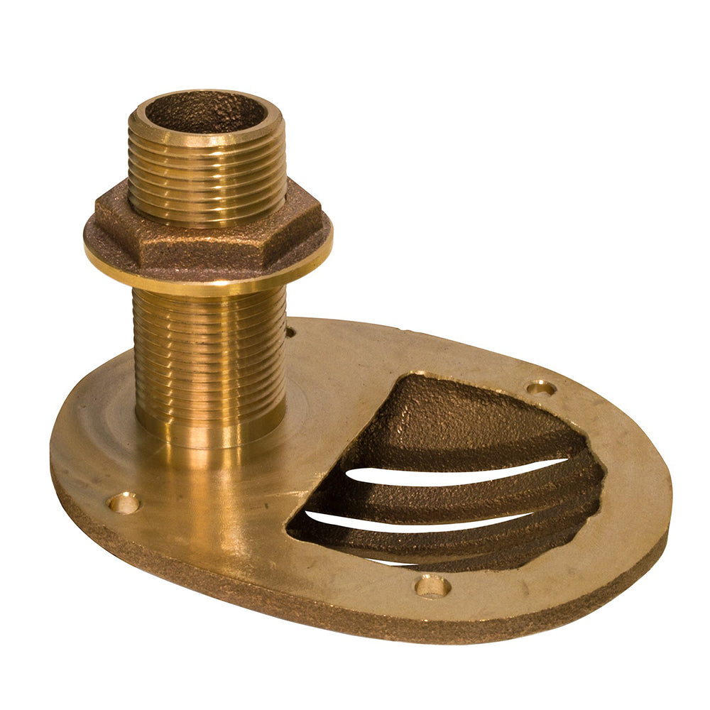 Groco Sth-500-W 1/2" Bronze Combo Scoop Thru-Hull Nut Image 1