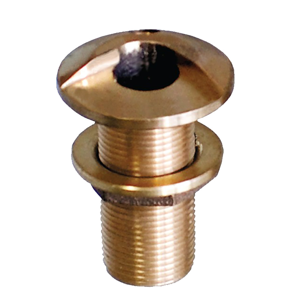 Groco Hsth-1500-W 1-1/2" Bronze High Speed Thru-Hull Fitting Nut Image 1