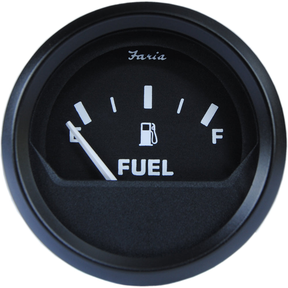 Faria Beede Instruments 12802 2" Fuel Level Gauge Metric Euro Black Image 1