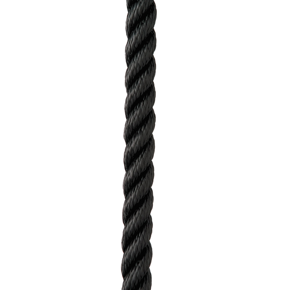England Ropes C6054-24-00035 3/4" X 35' Premium Nylon 3 Strand Dock Line Black Image 1